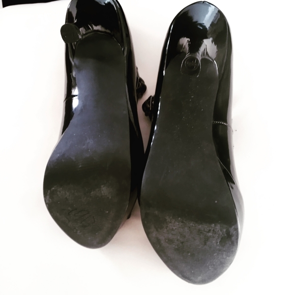 Fergalicious Black Excite T Strap Heels - Picture 5 of 6